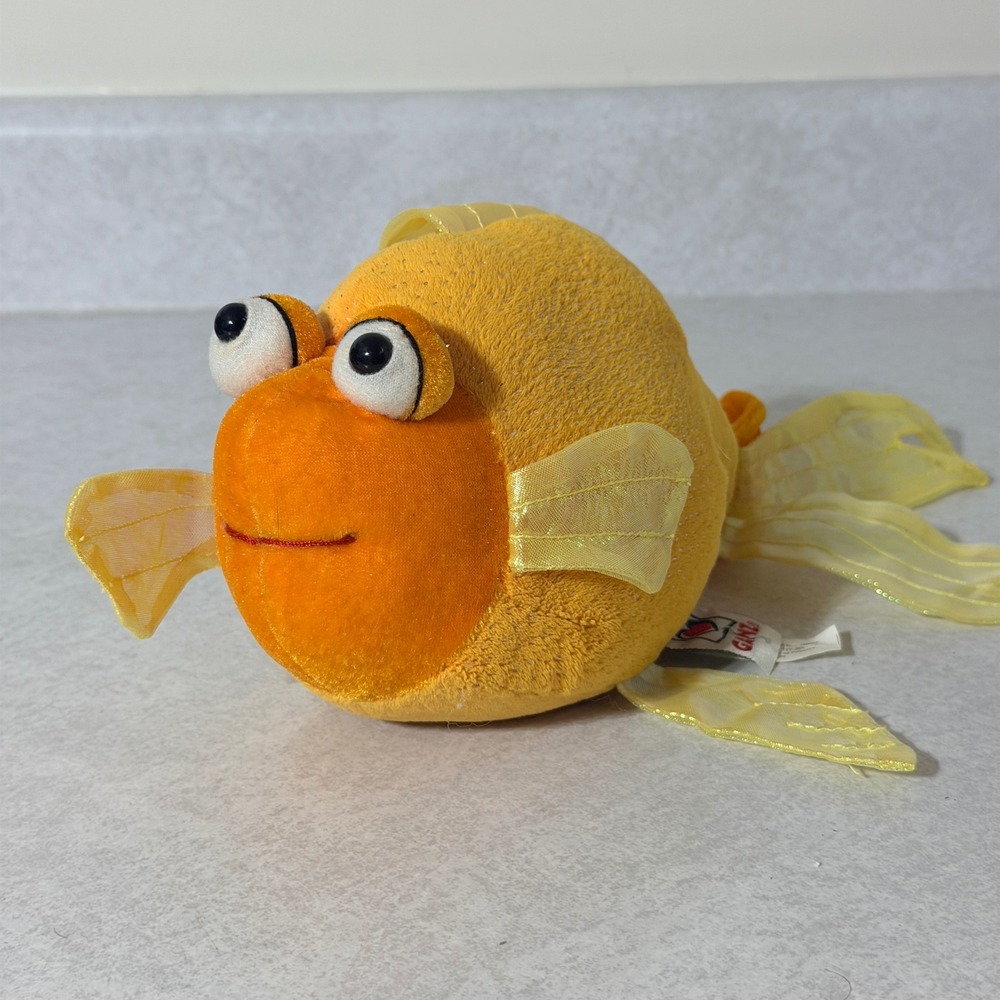 Webkinz Fantail Goldfish Plush Orange Yellow Stuffed Animal Toy HM218 Ganz